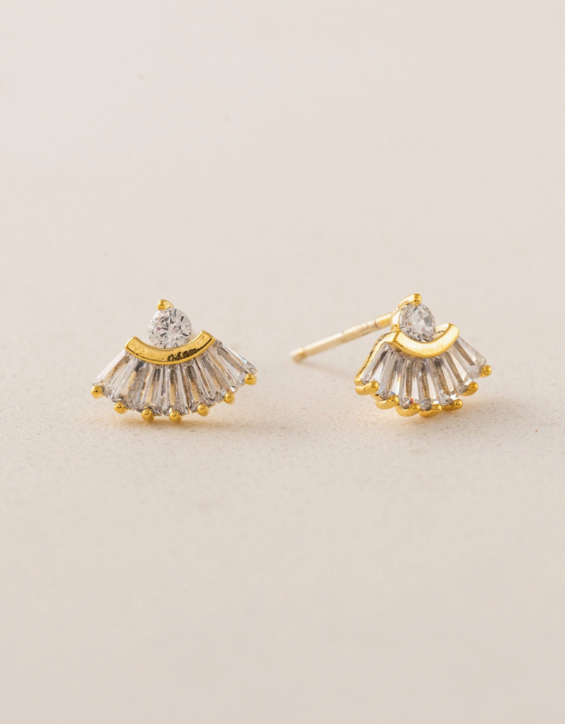 Lovers Tempo 'Rene' Fan Studs Earrings
