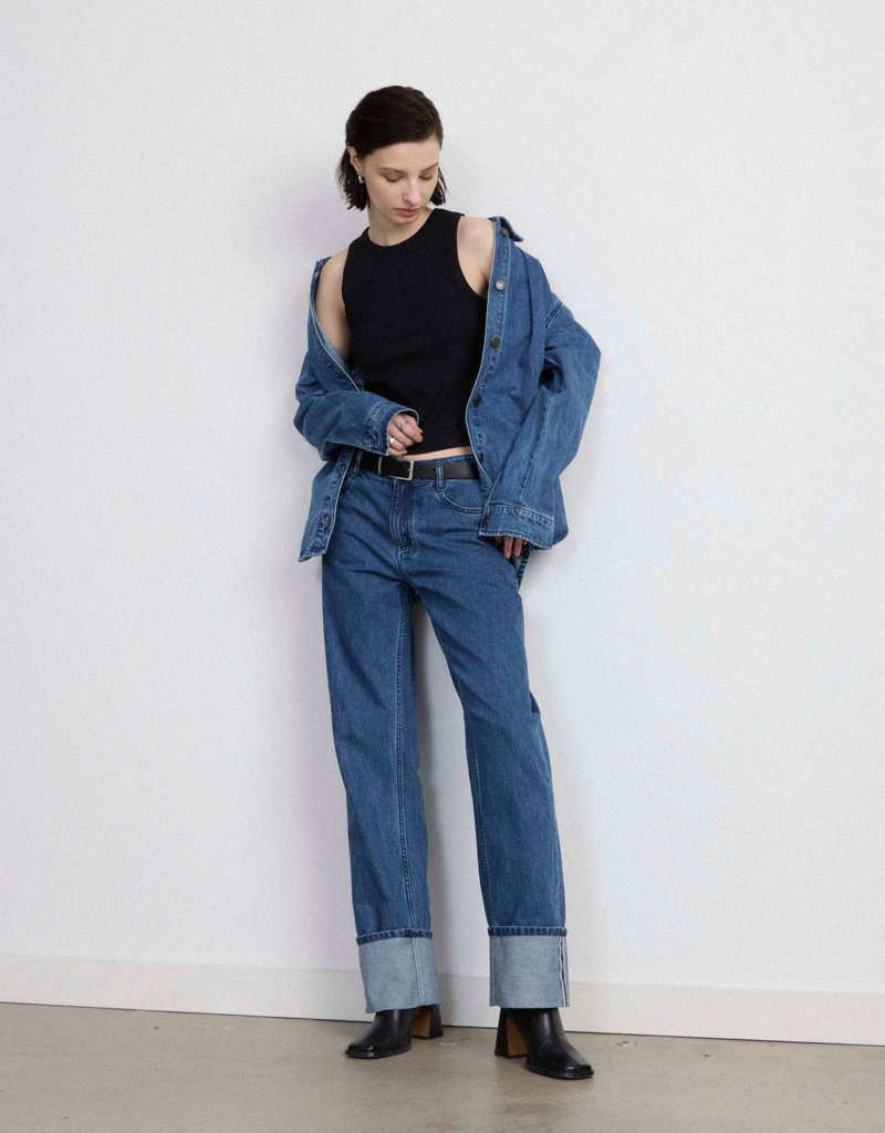 Frank & Oak 'Denim Overshirt' Button Up Top