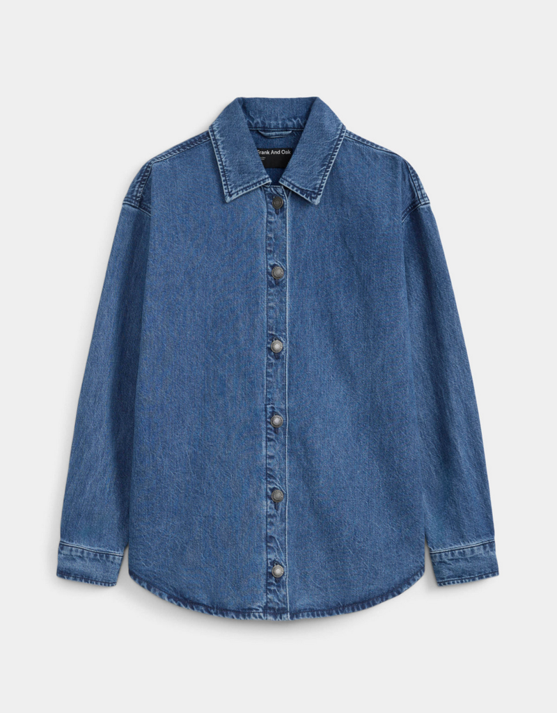 Frank & Oak 'Denim Overshirt' Button Up Top