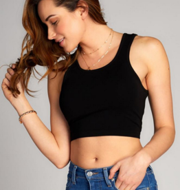 C'EST MOI 'Savannah'  Bamboo Crop Tank Top