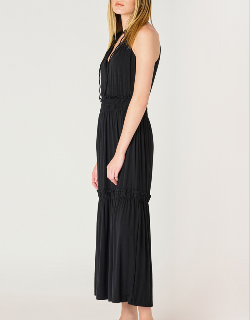 DEX 'Maisie' Halterneck Tiered Midi Dress