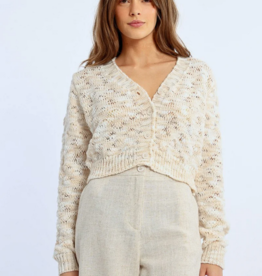 Molly Bracken 'Maria' Textured Knit Cardigan