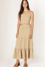 DEX 'Imogen' Textured Midi Skirt
