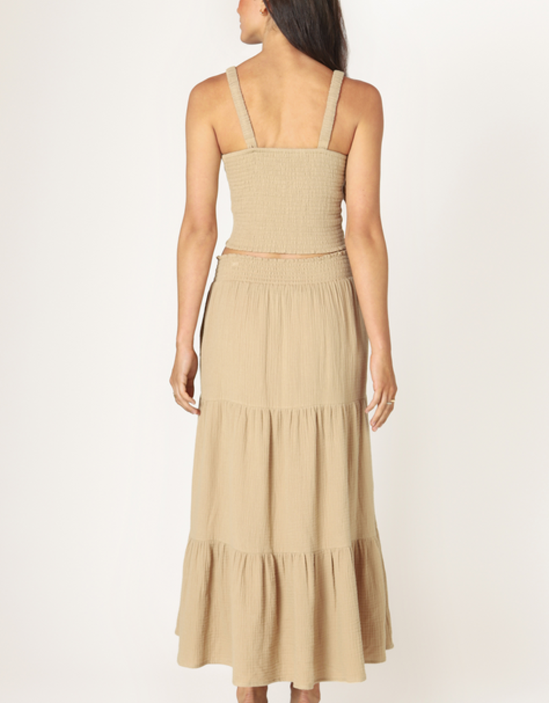 DEX 'Imogen' Textured Midi Skirt