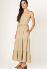 DEX 'Imogen' Textured Midi Skirt