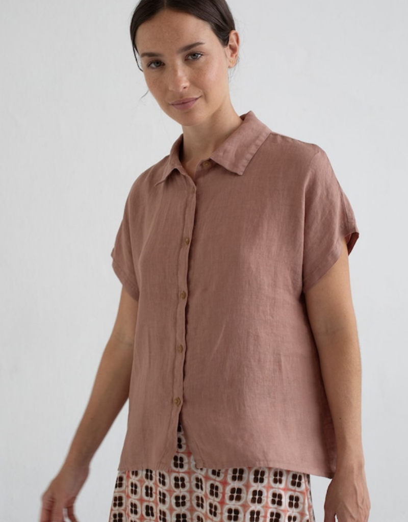 Mus & Bombon 'Whitsun' Boxy Button Up Blouse