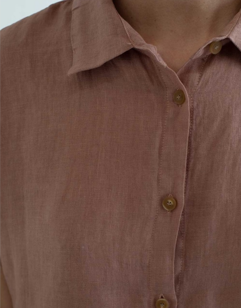 Mus & Bombon 'Whitsun' Boxy Button Up Blouse