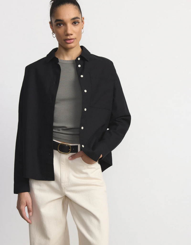 Frank & Oak 'Loose Oxford' L/Slv Button Up w/ Pocket