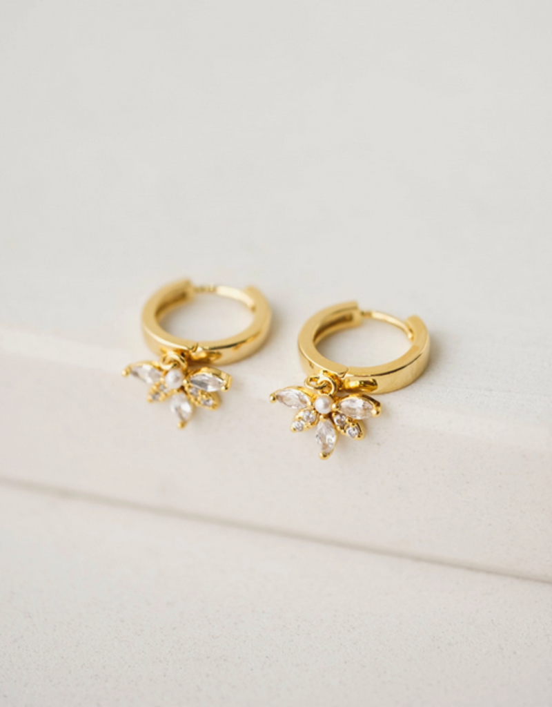 Lovers Tempo 'Harlowe' Plated Brass Huggie Hoop Earrings