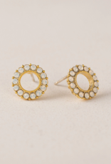 Lovers Tempo 'Kismet' Plated Brass Studs Earrings