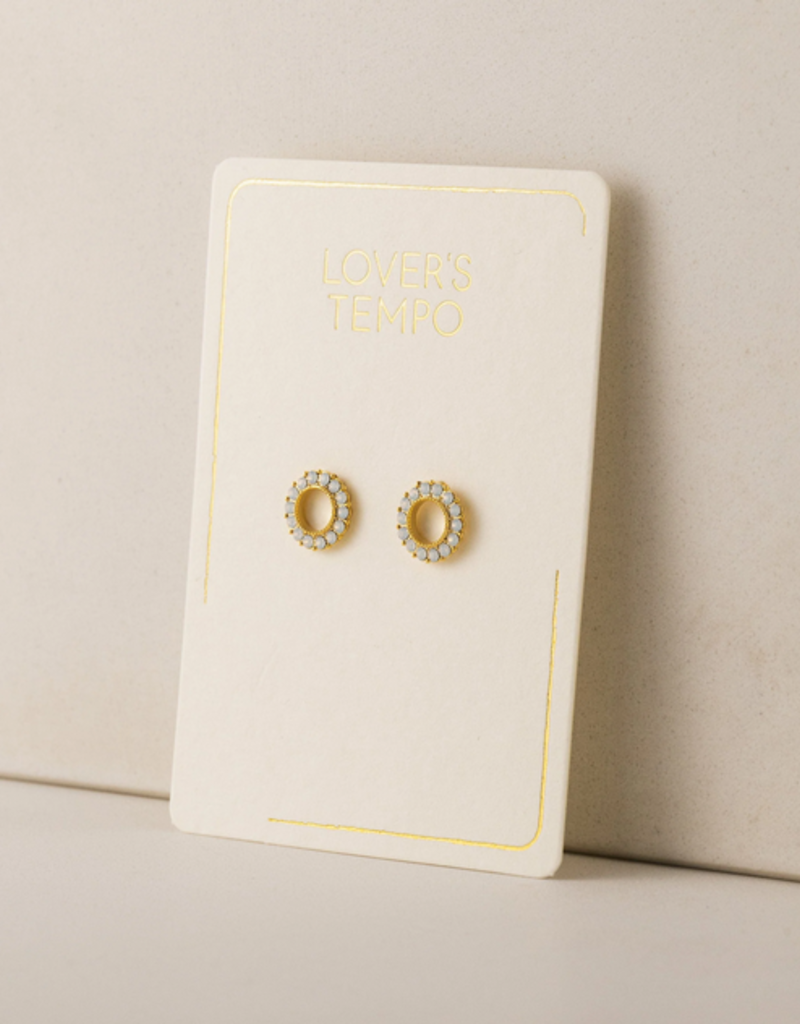 Lovers Tempo 'Kismet' Plated Brass Studs Earrings