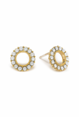 Lovers Tempo 'Kismet' Plated Brass Studs Earrings