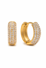 Lovers Tempo 'Isla' 18K Gold PVD Hoop Earrings