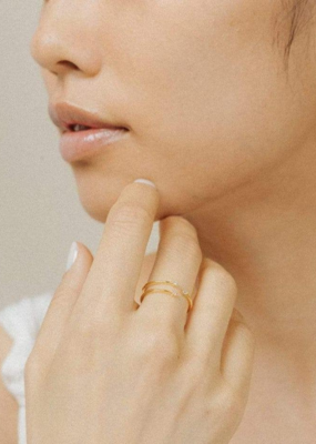 Lovers Tempo 'Orion' Plated Brass Constellation Ring