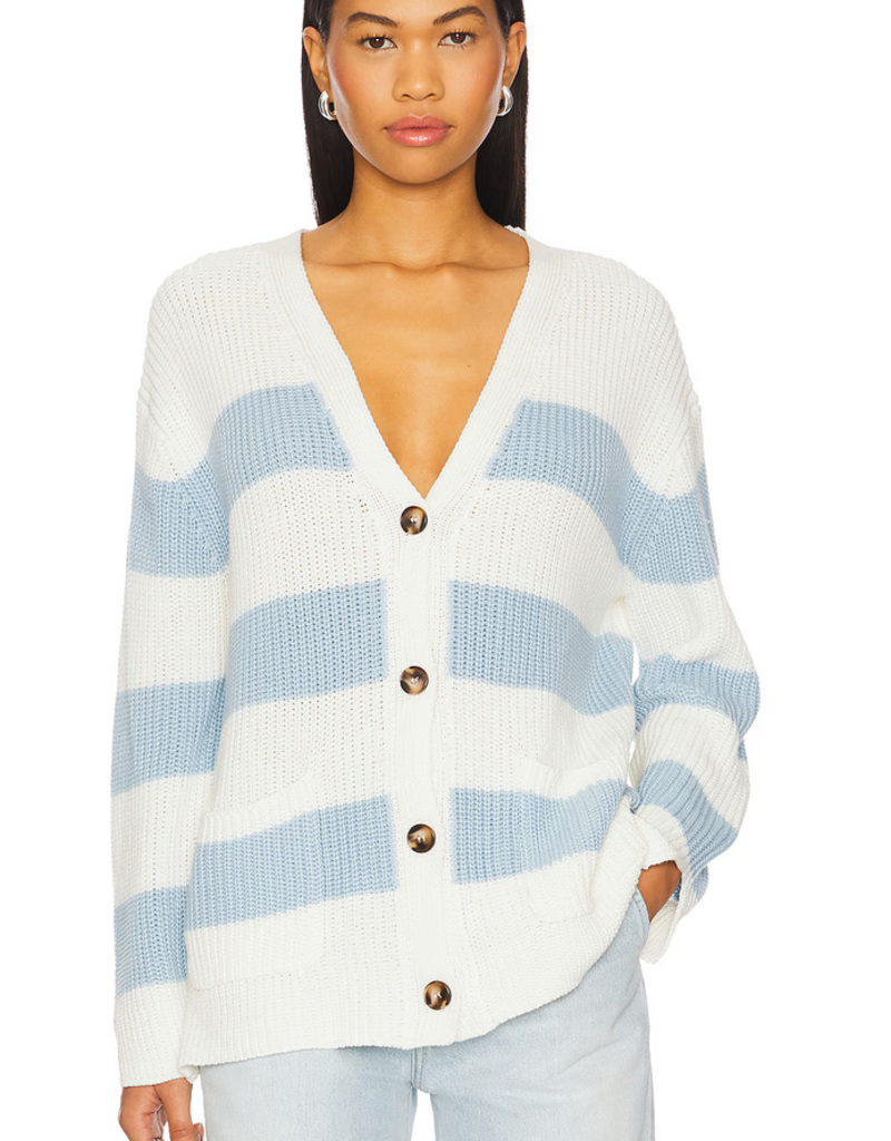 John & Jenn 'McKay' Button Front Cardigan w/ Patch Pockets