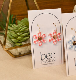 bec DESIGN 'Mini Daisy' Flower Hoop Earrings