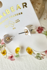 PIKA&BEAR 'Maypole' Hoop w/Dried Flowers Earrings