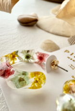 PIKA&BEAR 'Maypole' Hoop w/Dried Flowers Earrings