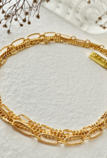 PIKA&BEAR 'Nanaimo' Triple Layer Textured Chain Bracelet