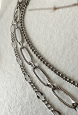 PIKA&BEAR 'Nanaimo' Triple Layer Textured Chain Bracelet