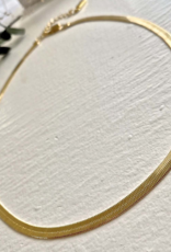 PIKA&BEAR 'Nirah' Herringbone Snake Chain Necklace
