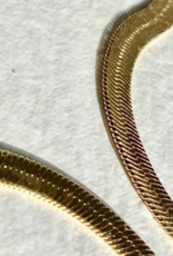 PIKA&BEAR 'Nirah' Herringbone Snake Chain Necklace