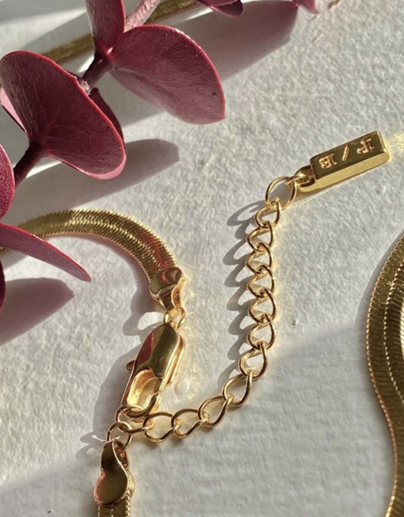 PIKA&BEAR 'Nirah' Herringbone Snake Chain Necklace