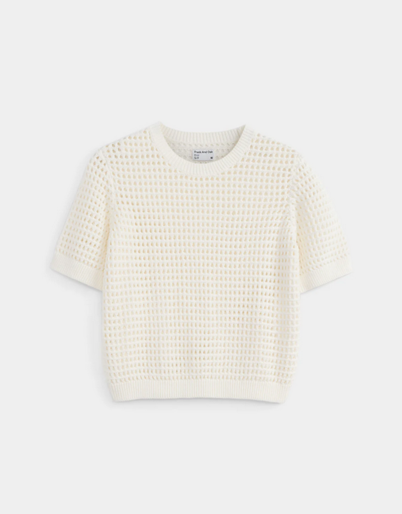 Frank & Oak 'Openwork' S/Slv Sweater Tee