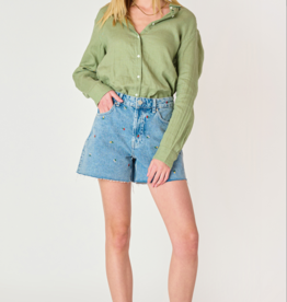 DEX 'Misha' H/Rise Embroidered Shorts