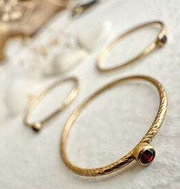 PIKA&BEAR 'Damara' Birthstone Gold Fill Ring