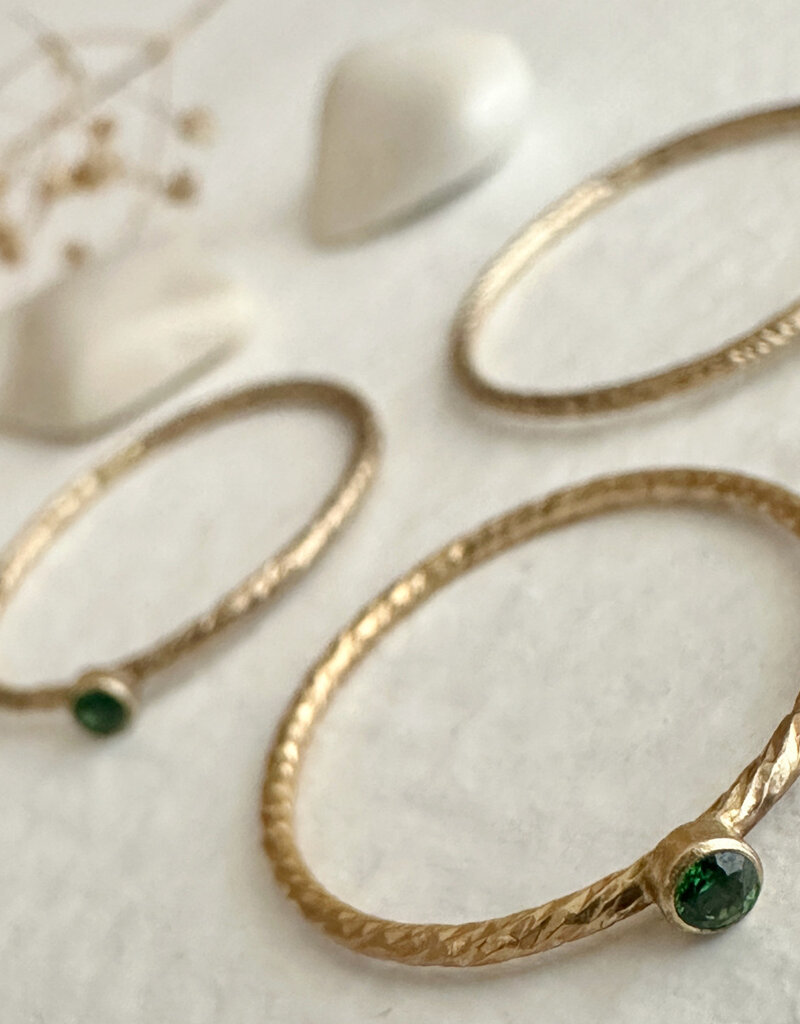 PIKA&BEAR 'Damara' Birthstone Gold Fill Ring