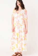 Black Tape 'Pippa' Flutter Slv Maxi Dress