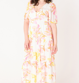 Black Tape 'Pippa' Flutter Slv Maxi Dress