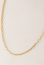 Lovers Tempo 'Paperclip' 18K PVD Chain Necklace