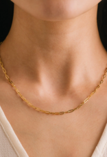 Lovers Tempo 'Paperclip' 18K PVD Chain Necklace