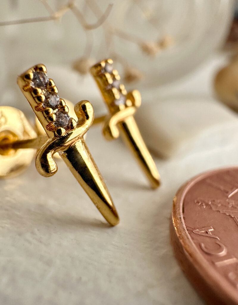 PIKA&BEAR 'Brute' Dagger Studs Earrings