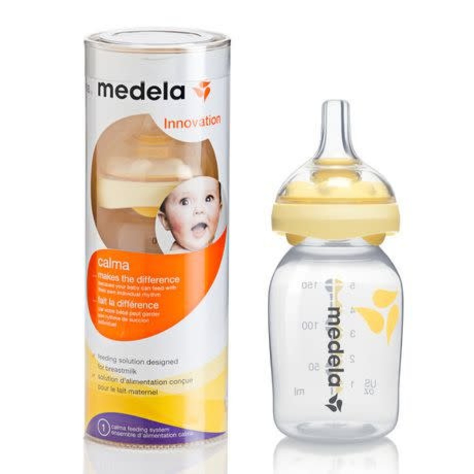 Medela Calma Bottle Nipple, Baby Bottle Teat for use with Medela  collection bottles, Made without BPA