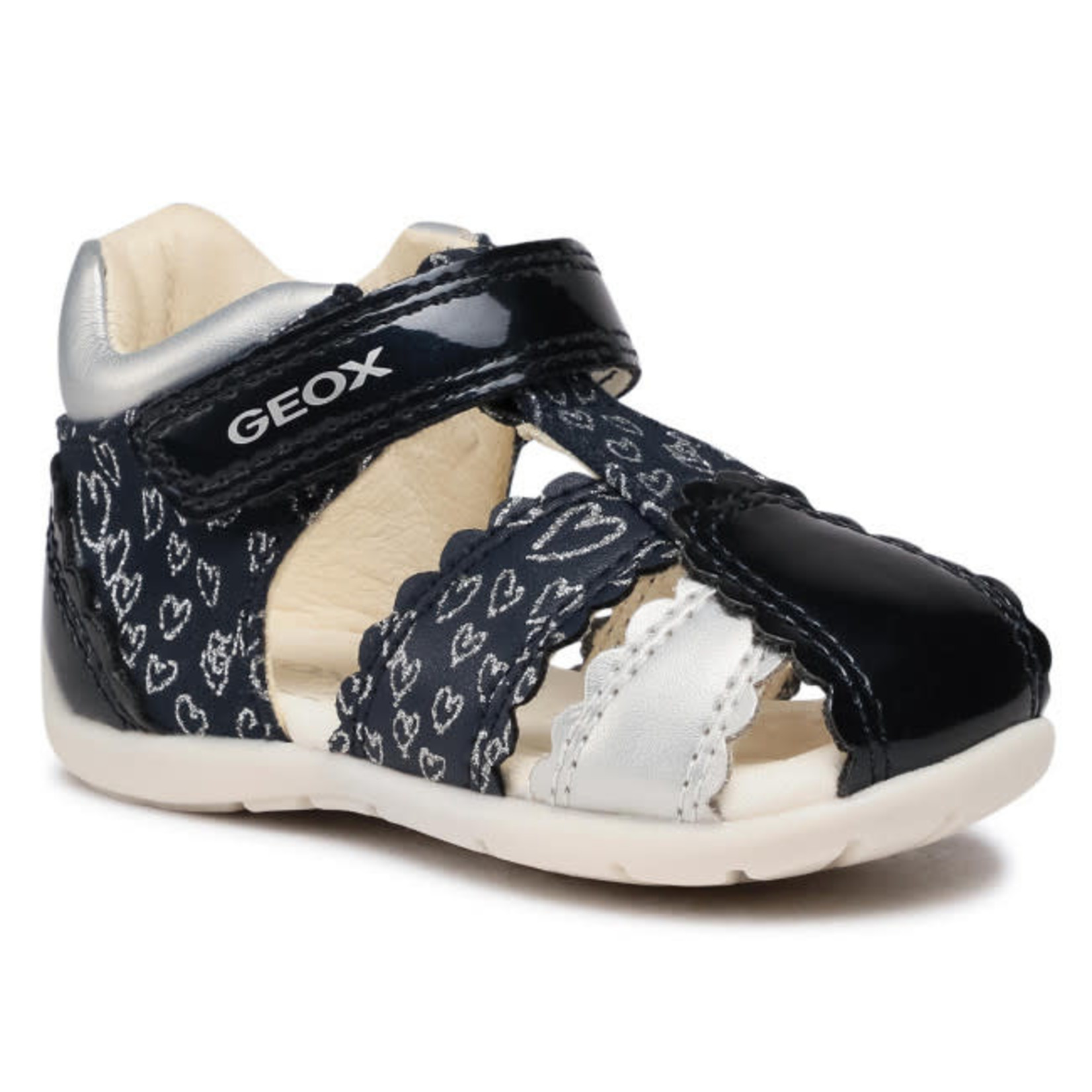 Geox GEOX ELTHAN NAVY/SILVER SANDALS