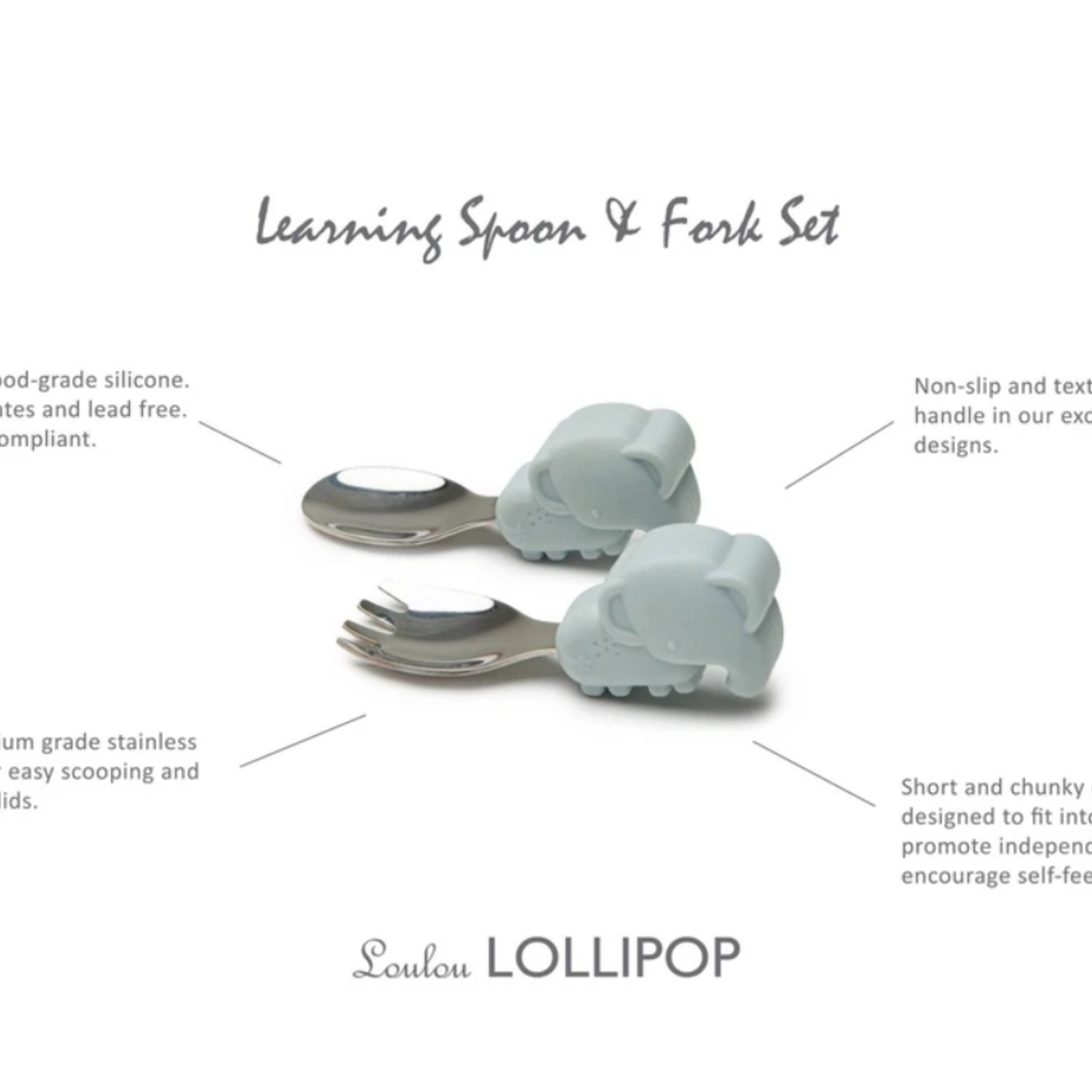 Loulou Lollipop LOULOU LOLLIPOP LEARNING SPOON/FORK SET