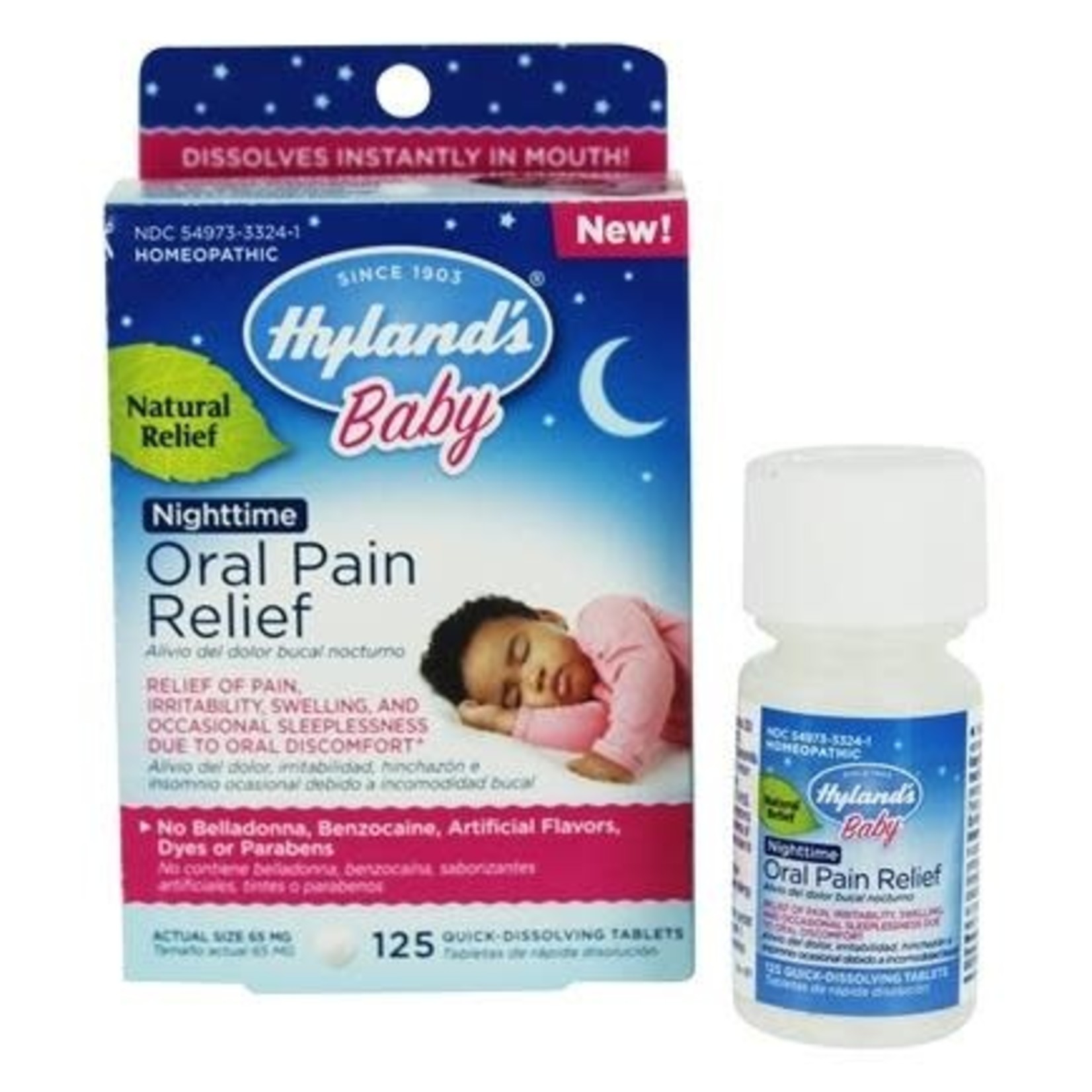 Hylands HYLANDS NIGHTTIME ORAL PAIN RELIEF 125 TABS