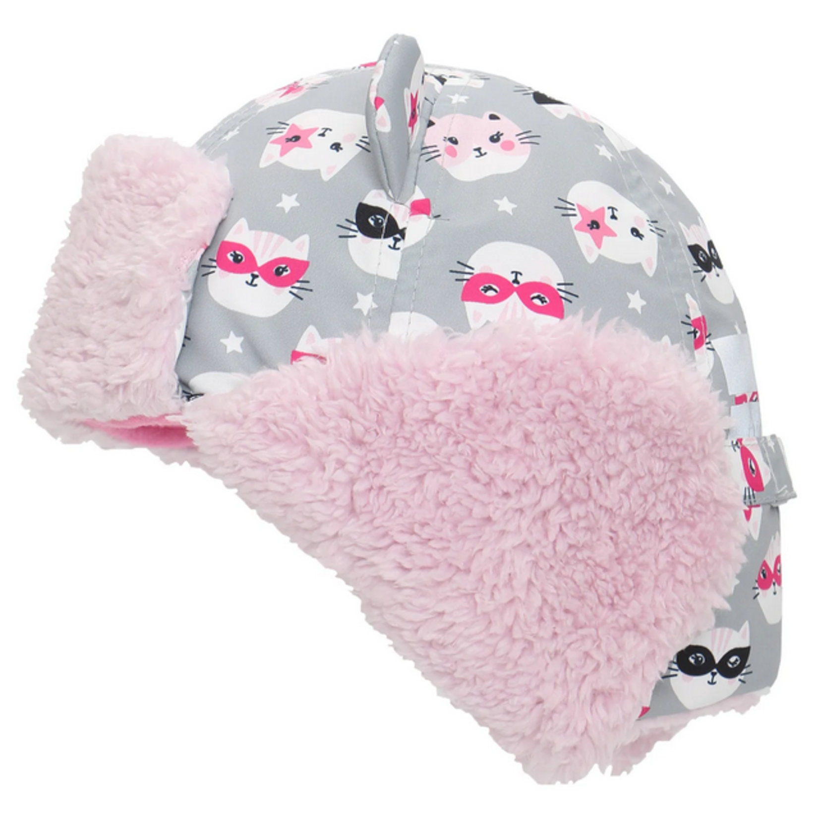 FlapJackKids FLAPJACK WATER REPELLENT TRAPPER HATS CAT GREY