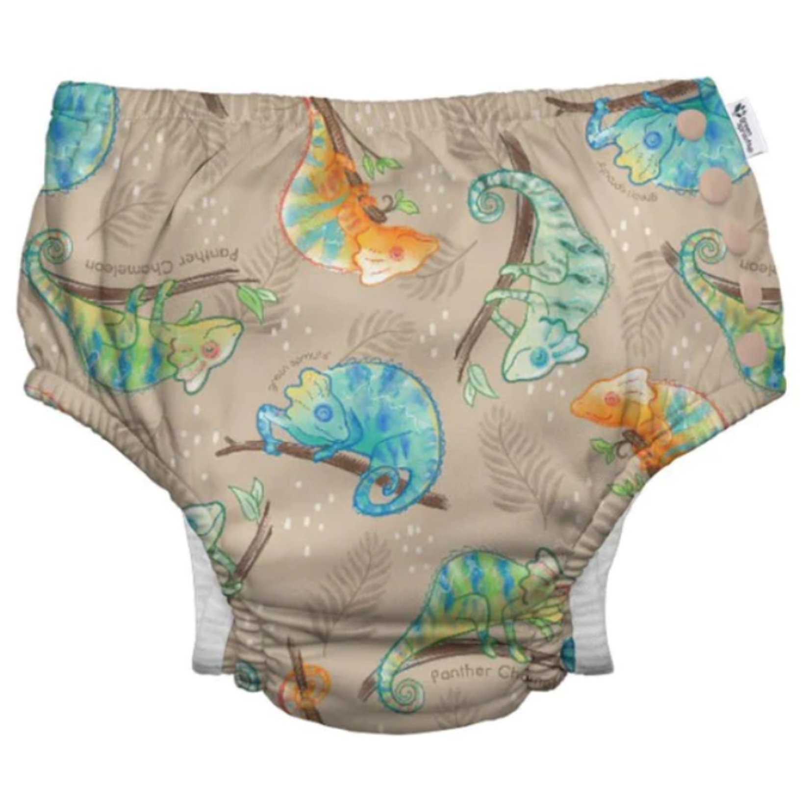 green sprouts GREENSPROUTS ECO-SNAP SWIM DIAPER PANTHER CHAMELEON