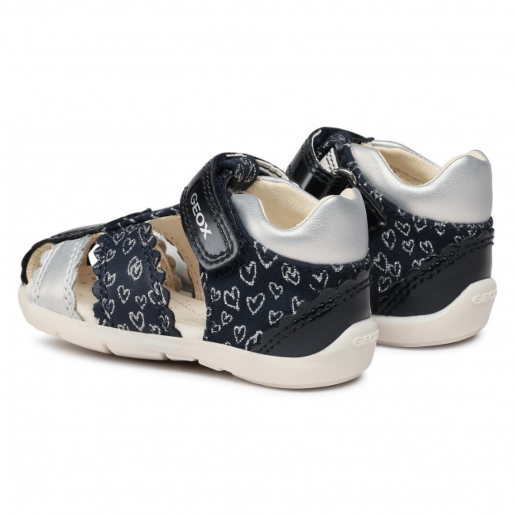 Geox GEOX ELTHAN NAVY/SILVER SANDALS