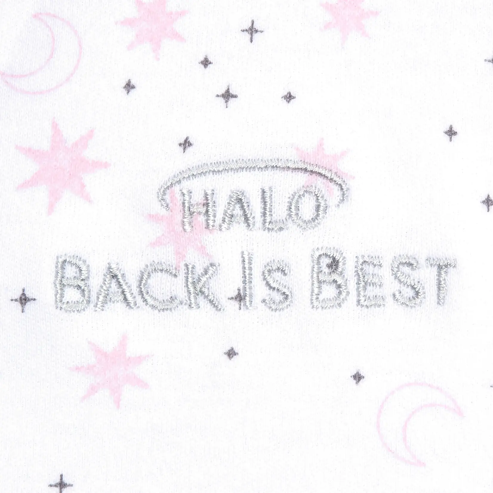 Halo HALO COTTON 1.5 TOG SWADDLES MIDNIGHT MOONS PINK