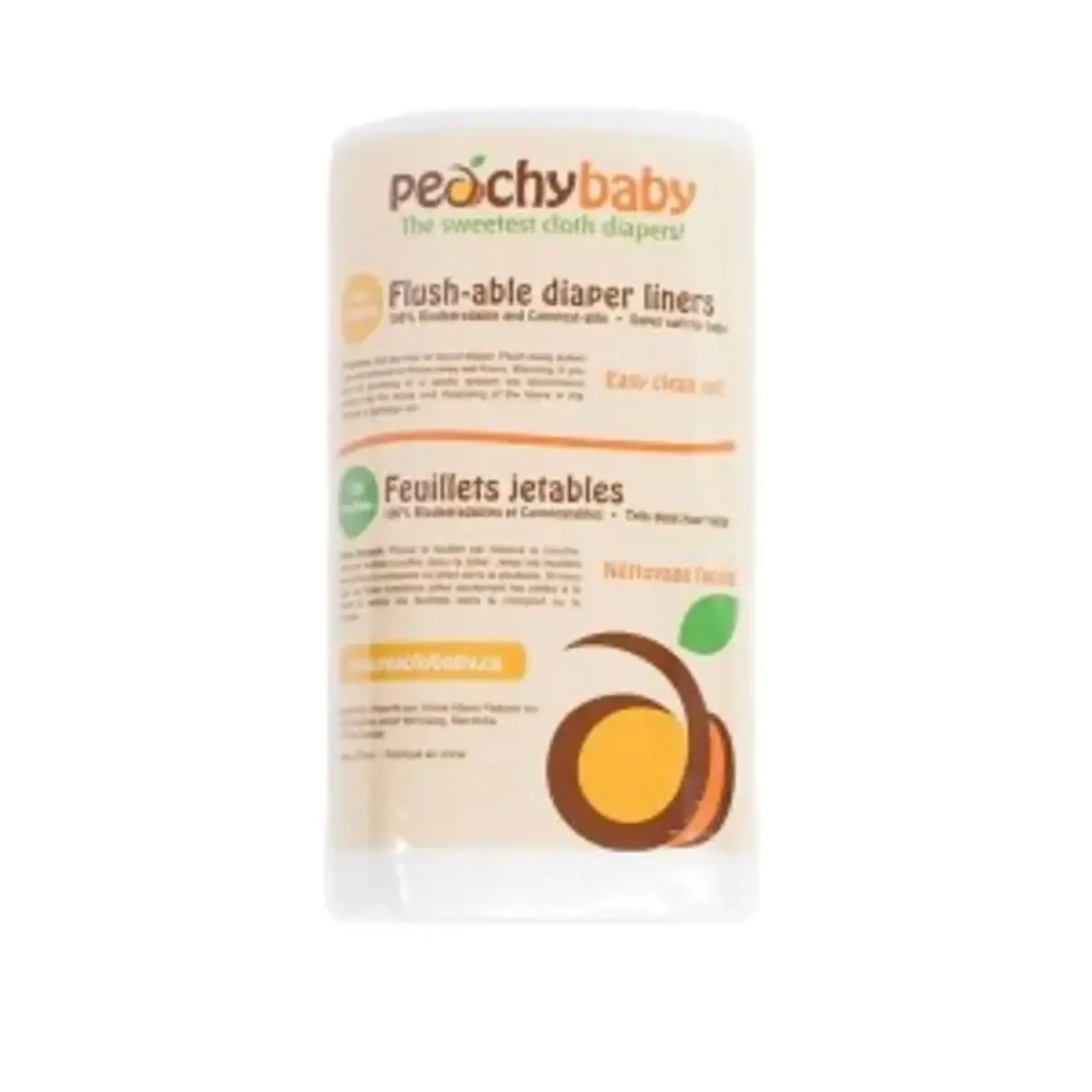 AMP Diapers AMP DIAPERS PEACHY BABY FLUSHABLE LINERS