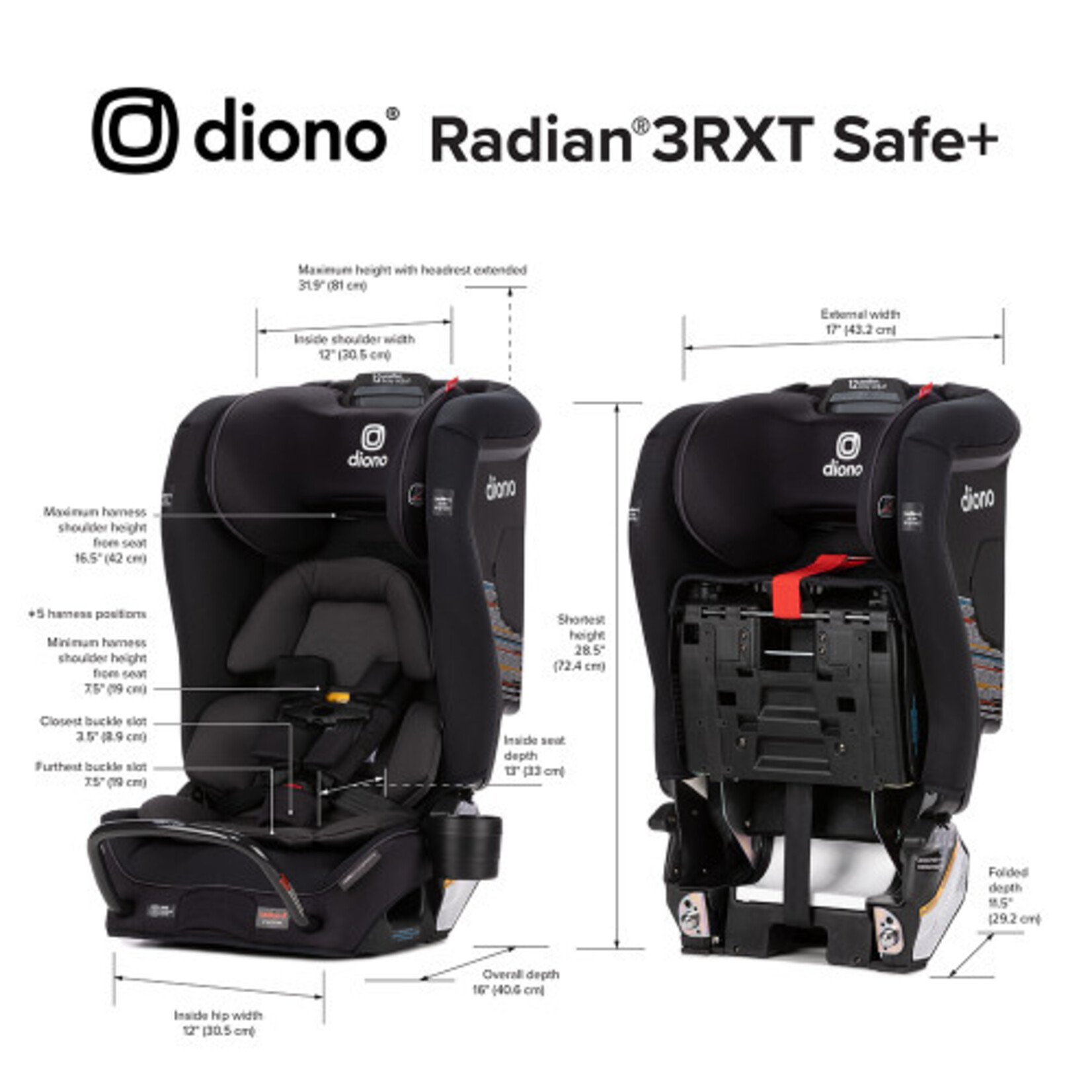 Diono DIONO 3 RXT SAFE+ CONVERTIBLE CAR SEATS