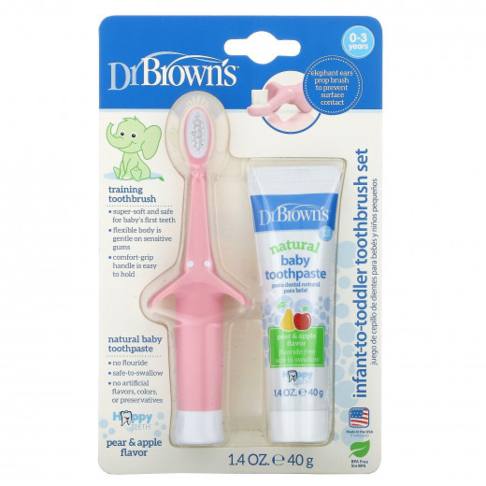 Dr Browns DR BROWNS INFANT TOOTHBRUSH & PASTE COMBOS
