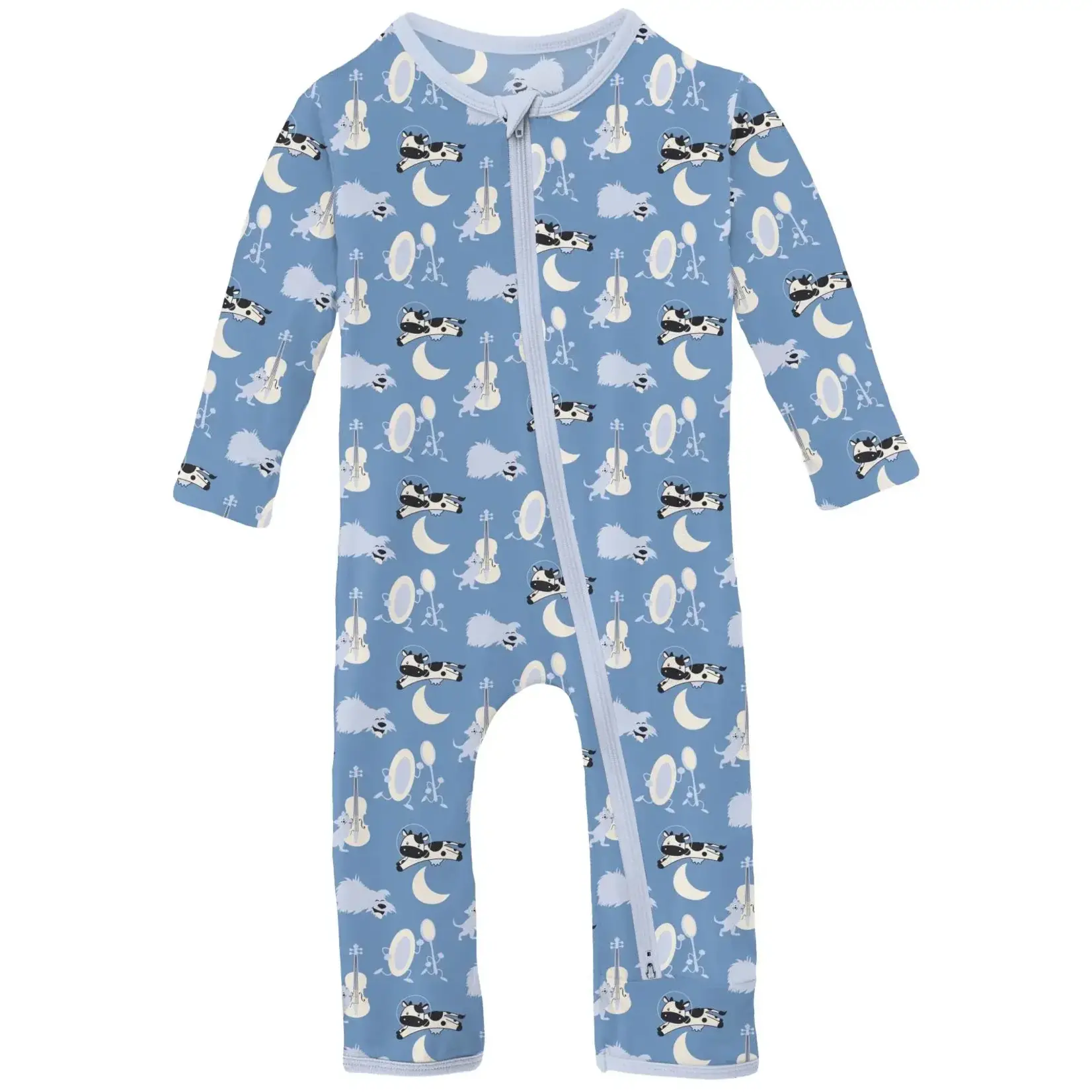 Kickee Pants KICKEE PANTS COVERALL DREAM BLUE HEY DIDDLE DIDDLE