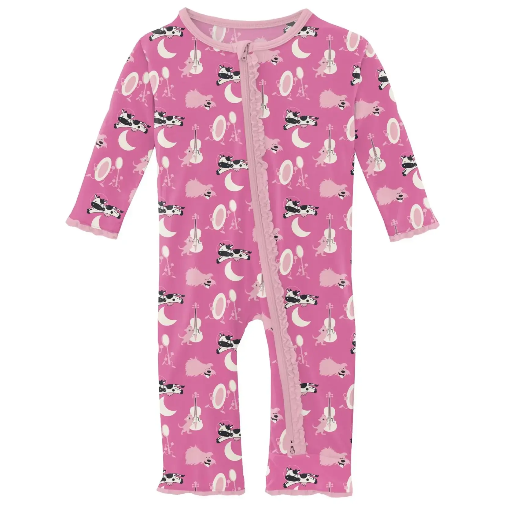 Kickee Pants KICKEE PANTS RUFFLE COVERALL TULIP HEY DIDDLE DIDDLE