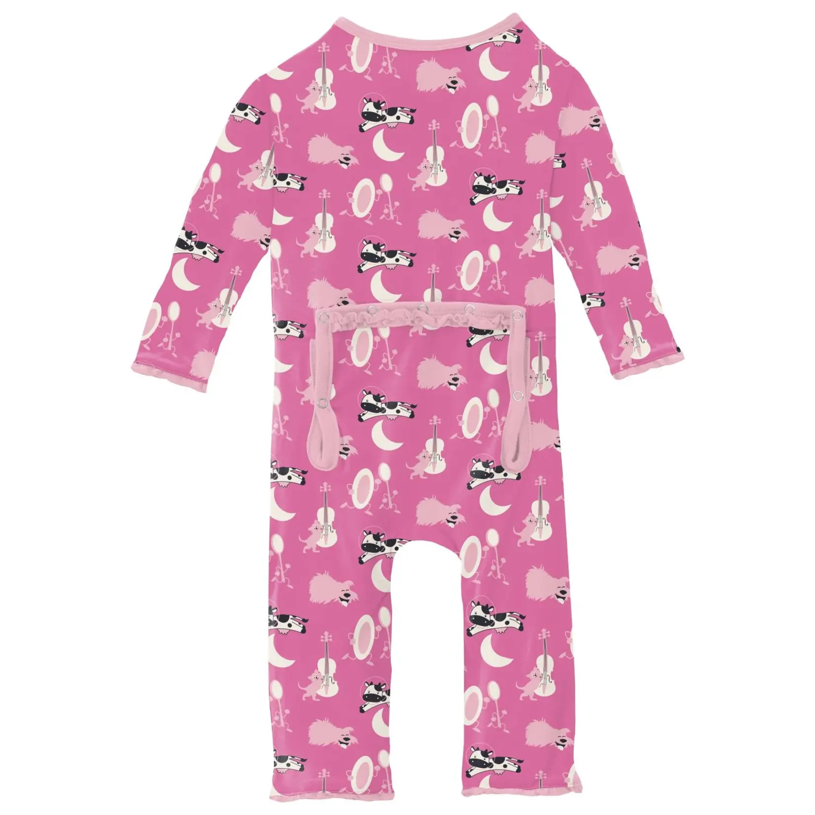 Kickee Pants KICKEE PANTS RUFFLE COVERALL TULIP HEY DIDDLE DIDDLE